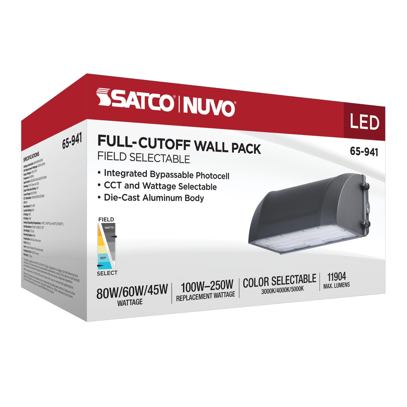 LED FULL CUTOFF WALL PACK - 65-941