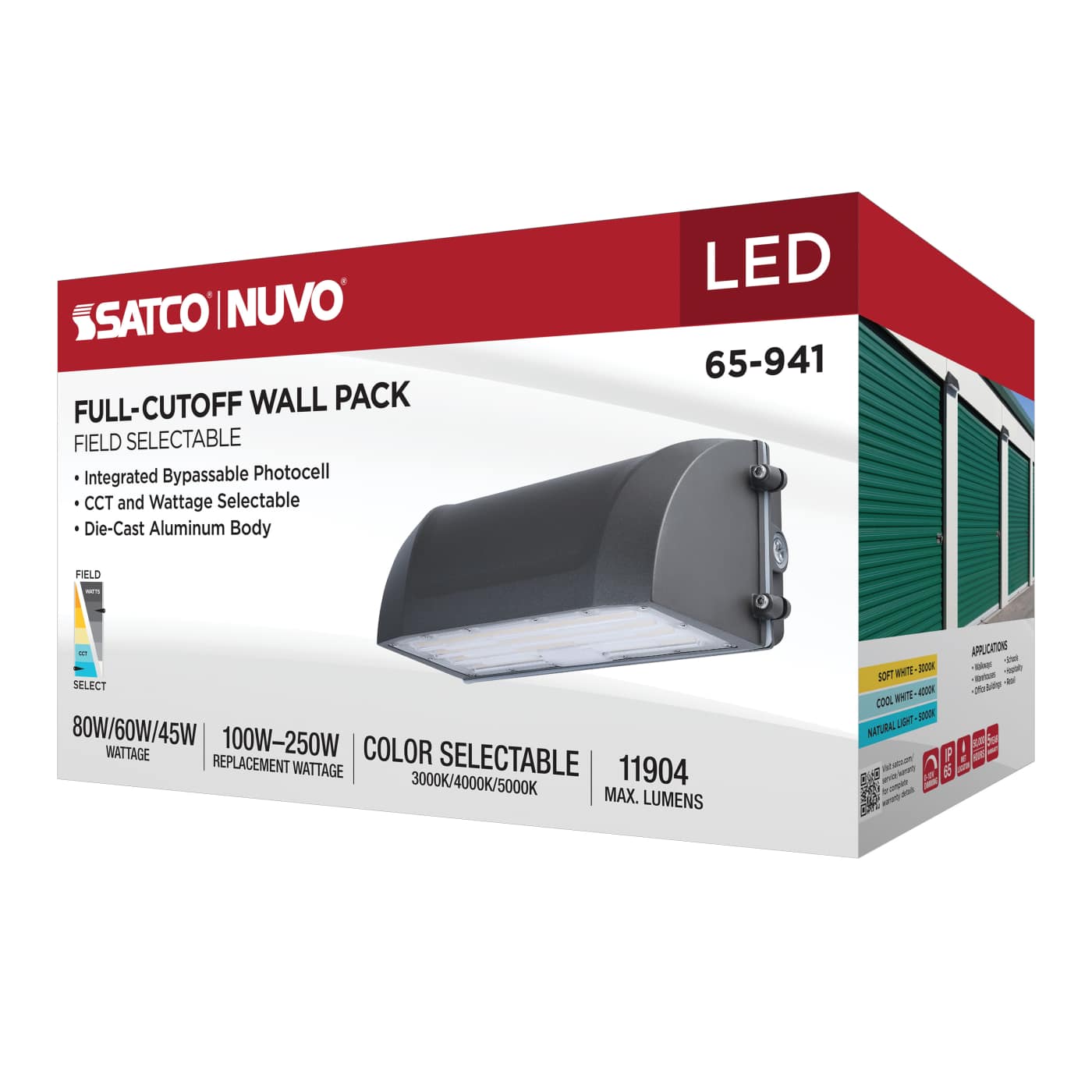 LED FULL CUTOFF WALL PACK - 65-941