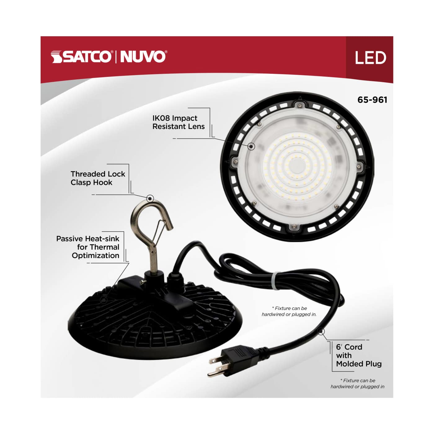 LED 60W UFO W/PLUG/120V - 65-961