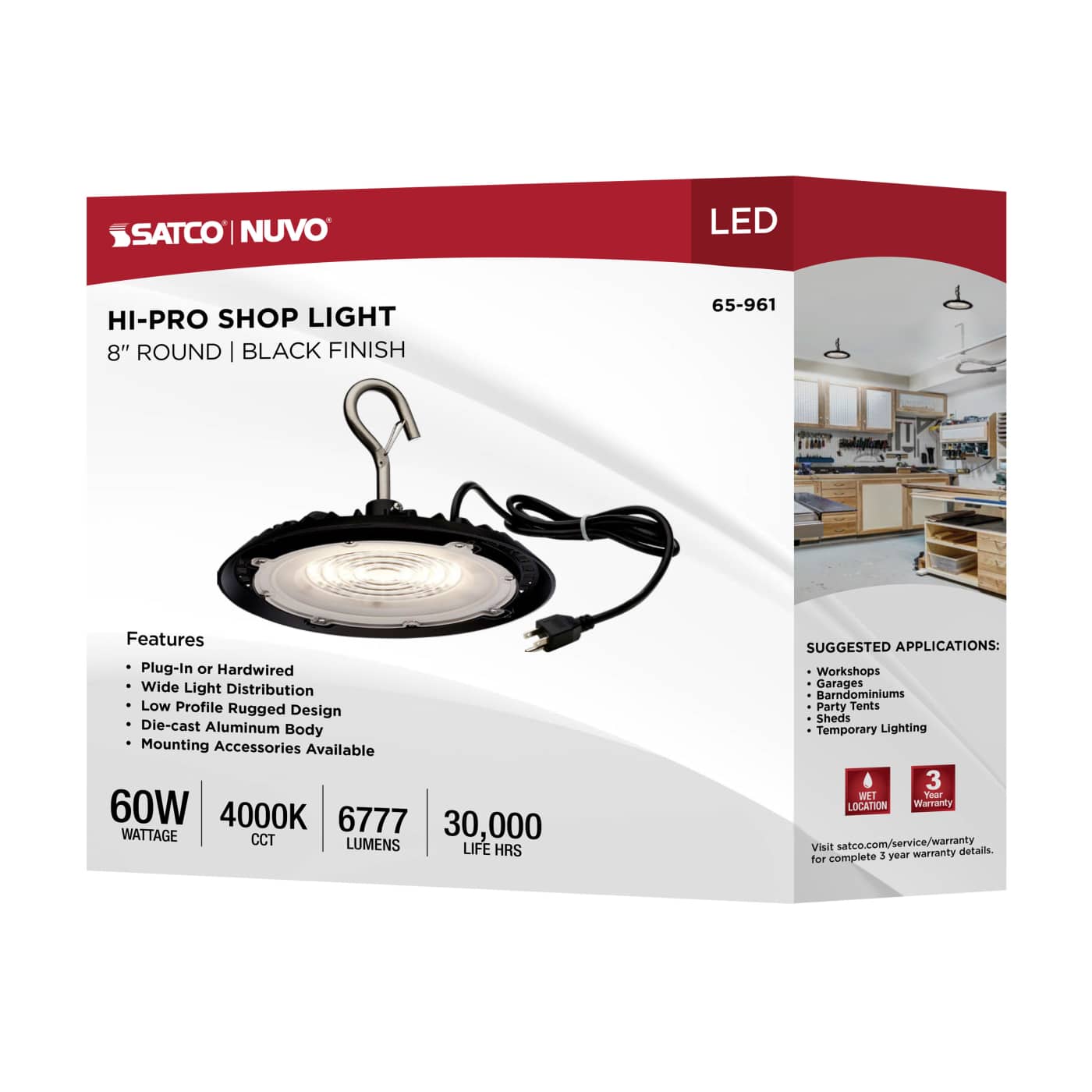 LED 60W UFO W/PLUG/120V - 65-961