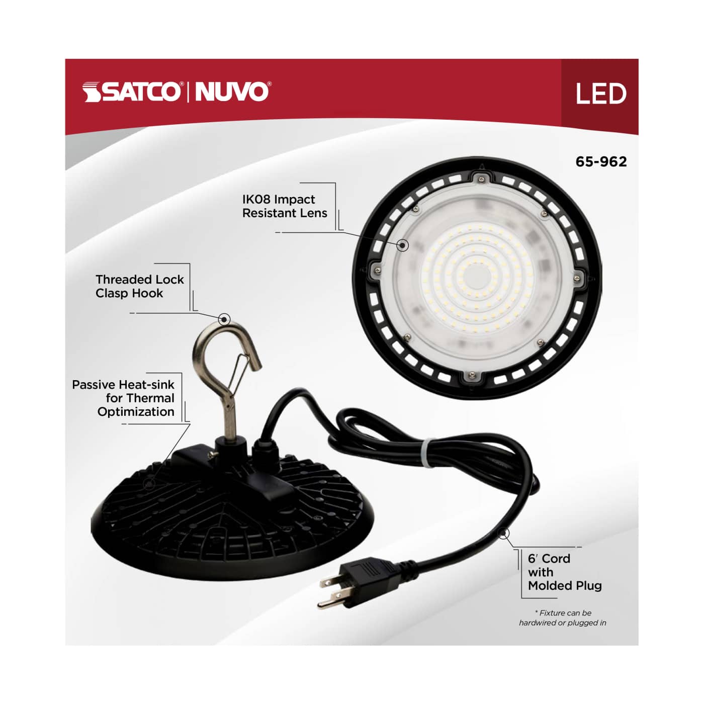 LED 60W UFO W/PLUG/120V - 65-962