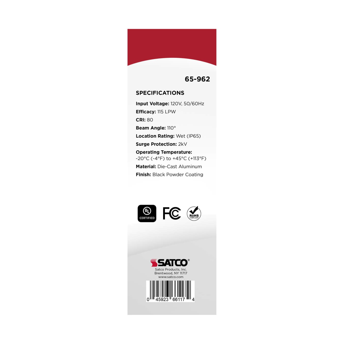 LED 60W UFO W/PLUG/120V - 65-962