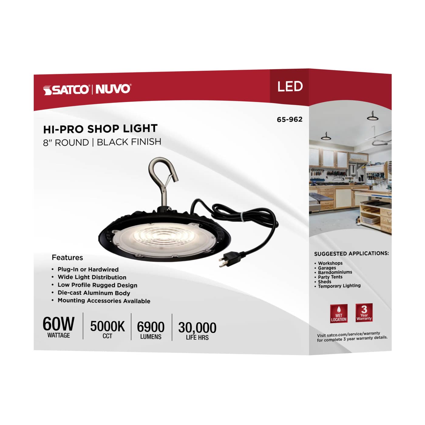LED 60W UFO W/PLUG/120V - 65-962