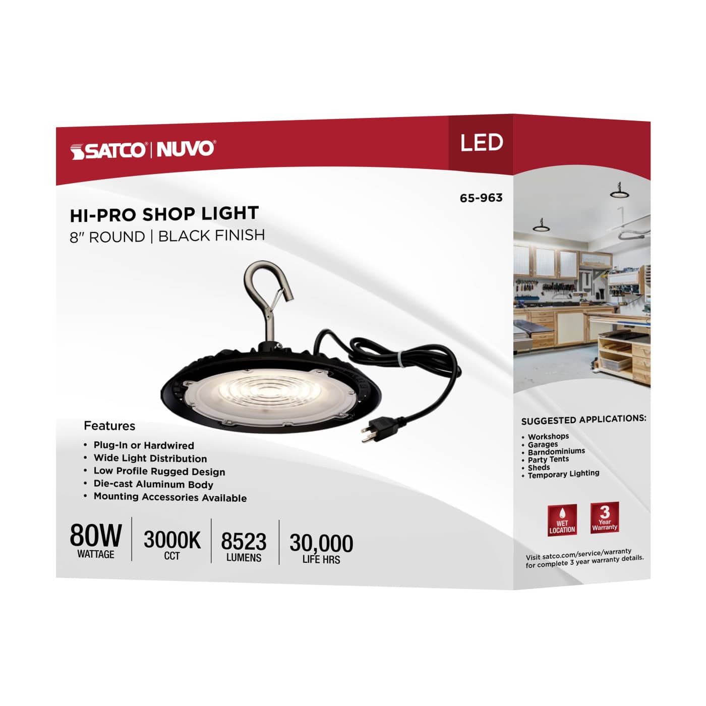 LED 80W UFO W/PLUG/120V - 65-963