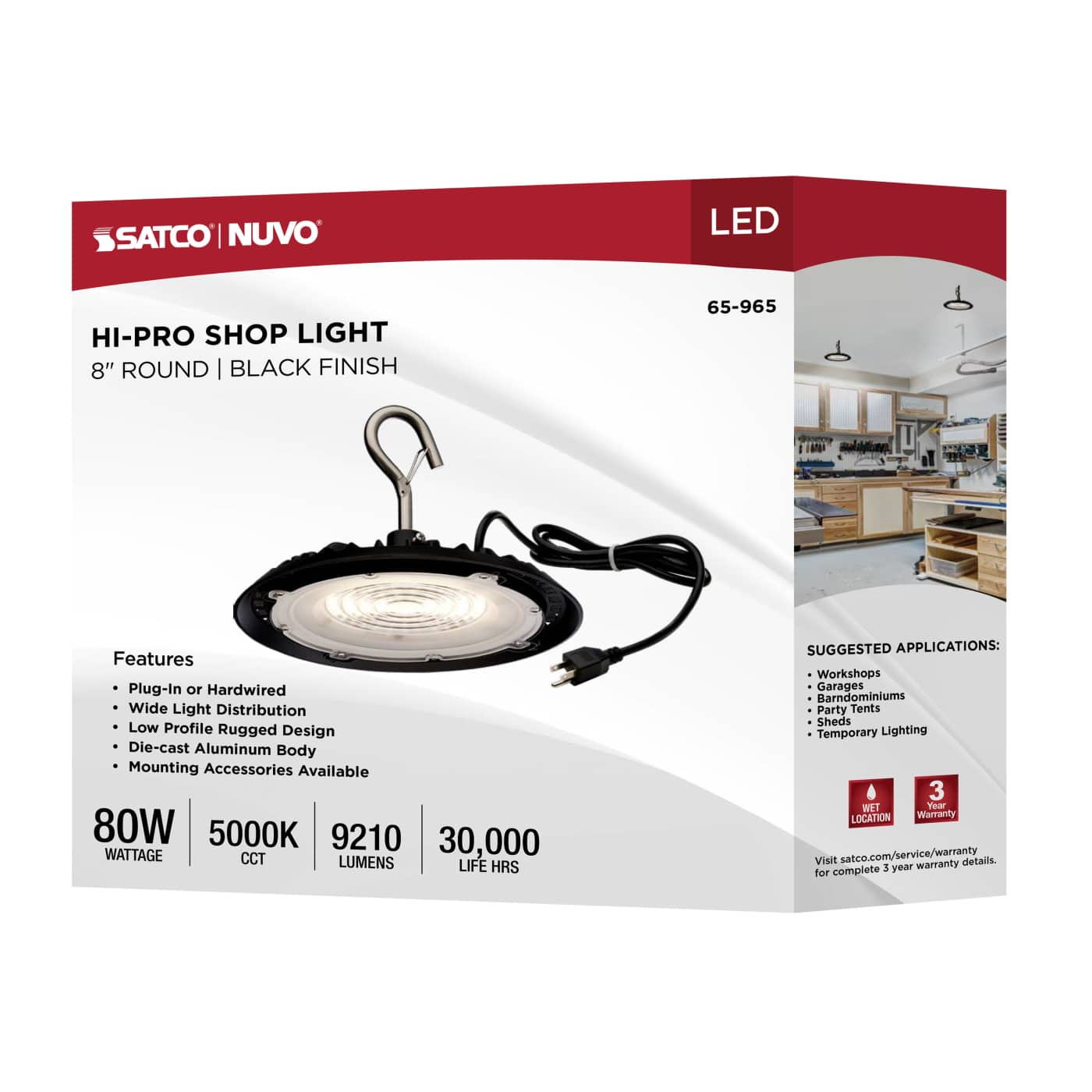 LED 80W UFO W/PLUG/120V - 65-965