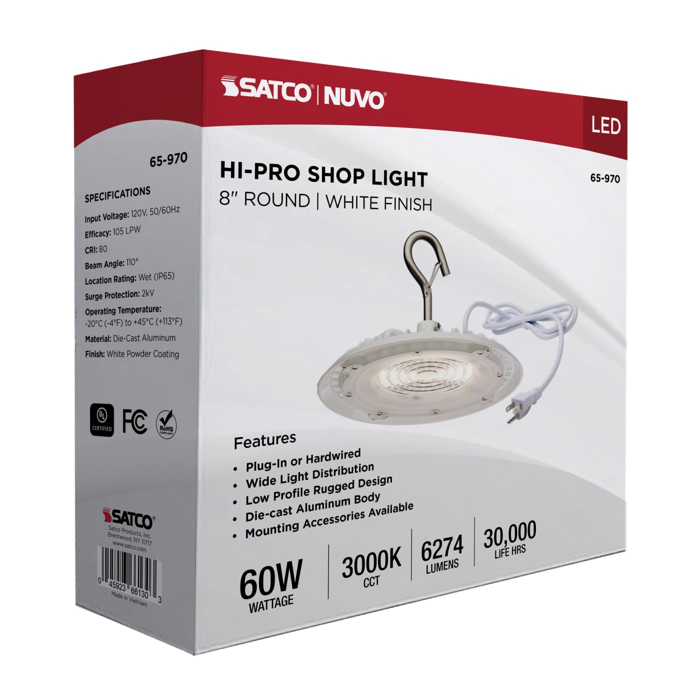 LED 60W UFO W/PLUG/120V - 65-970
