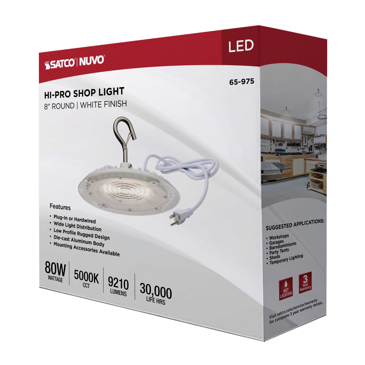 LED 80W UFO W/PLUG/120V - 65-975