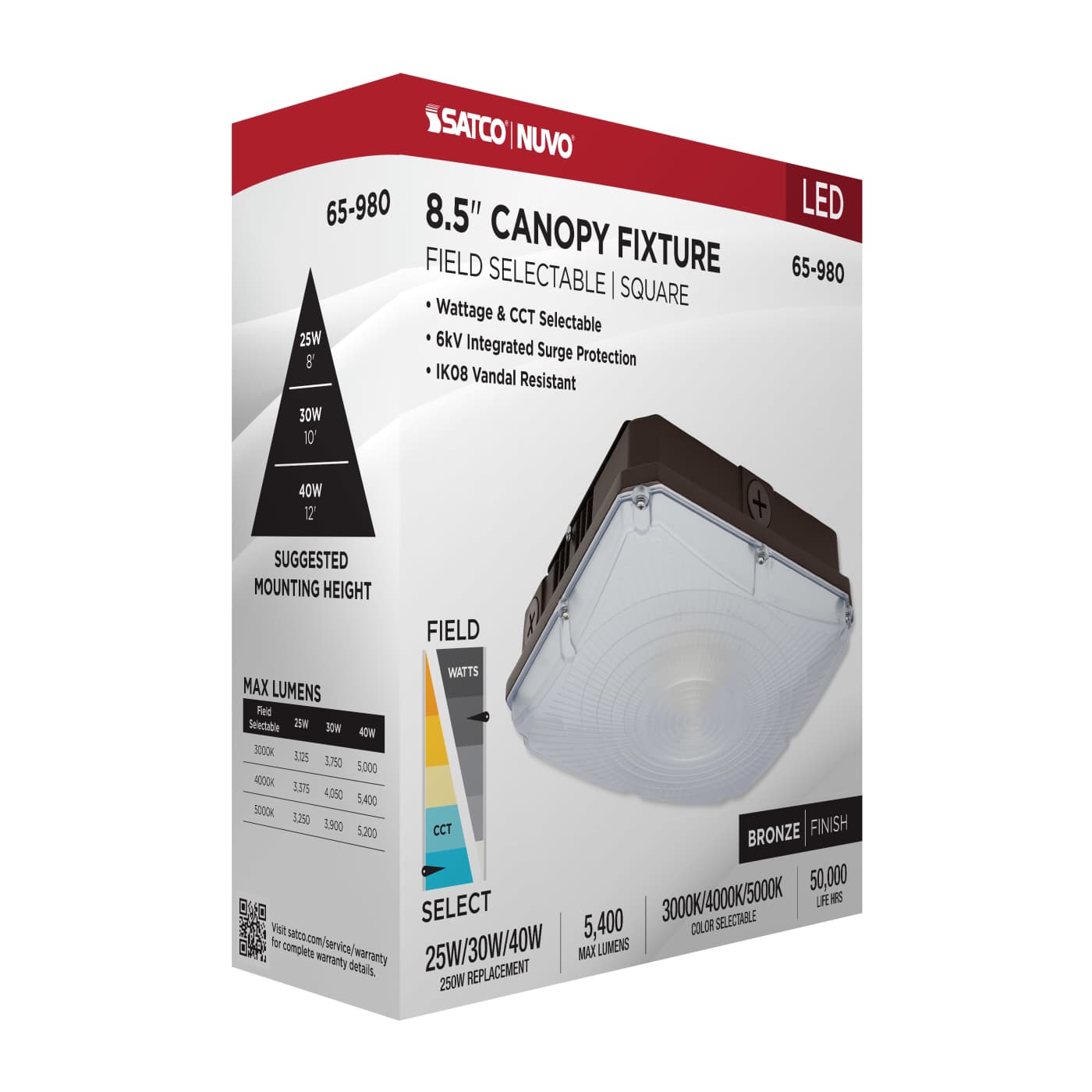 8.5" LED SELECTABLE CANOPY - 65-980