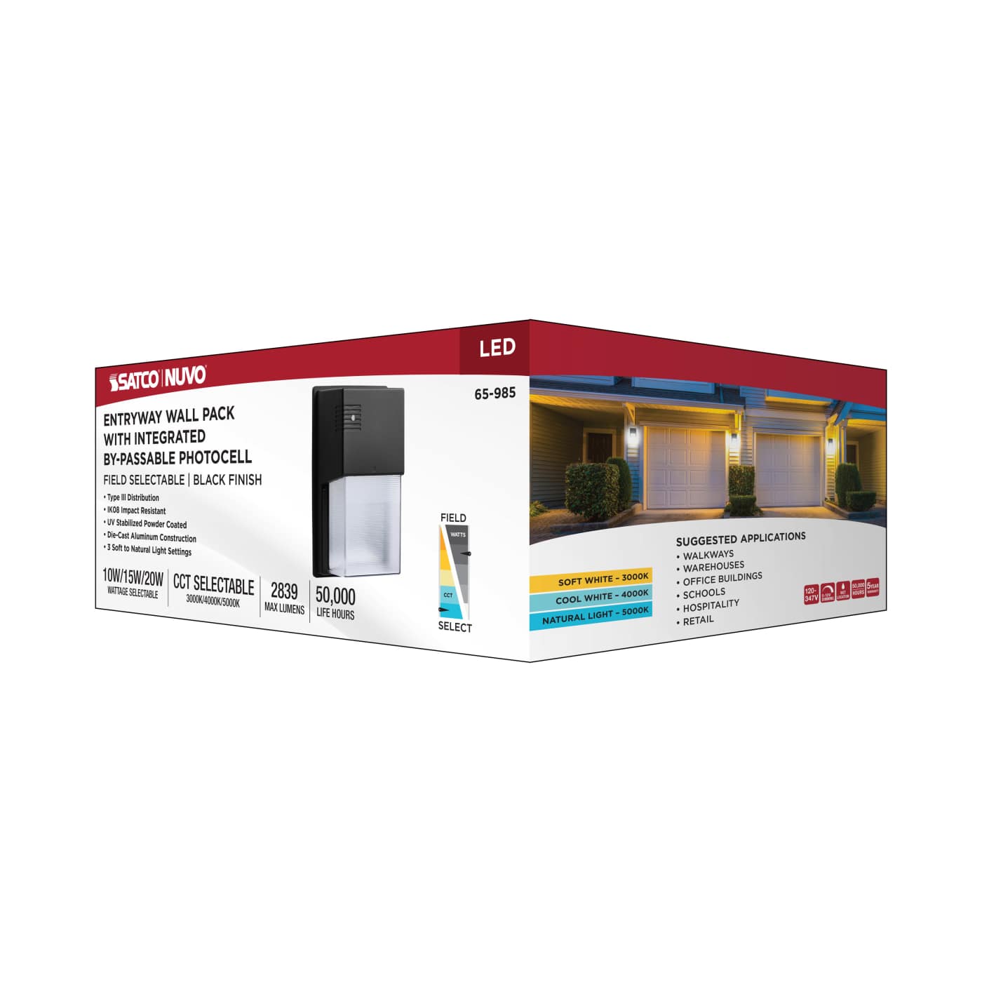 LED ENTRYWAY WALL PACK - 65-985