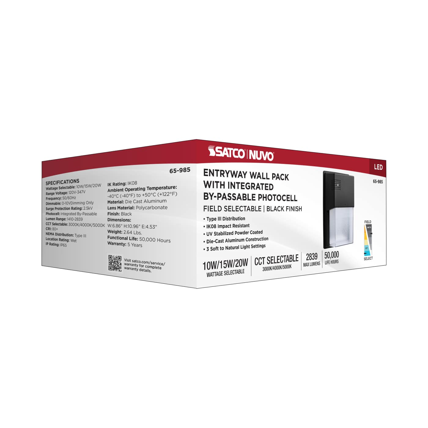 LED ENTRYWAY WALL PACK - 65-985