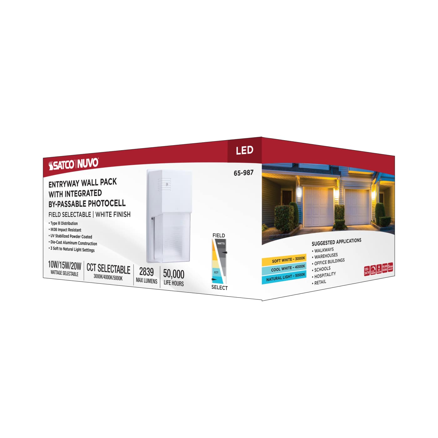 LED ENTRYWAY WALL PACK - 65-987