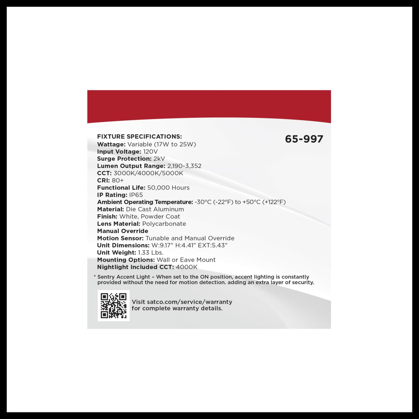 LED 2 HEAD SECURITY FLOOD - 65-997