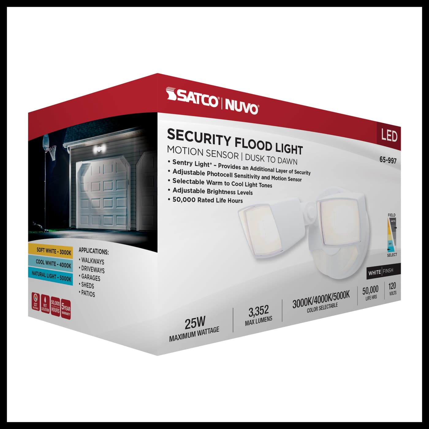 LED 2 HEAD SECURITY FLOOD - 65-997