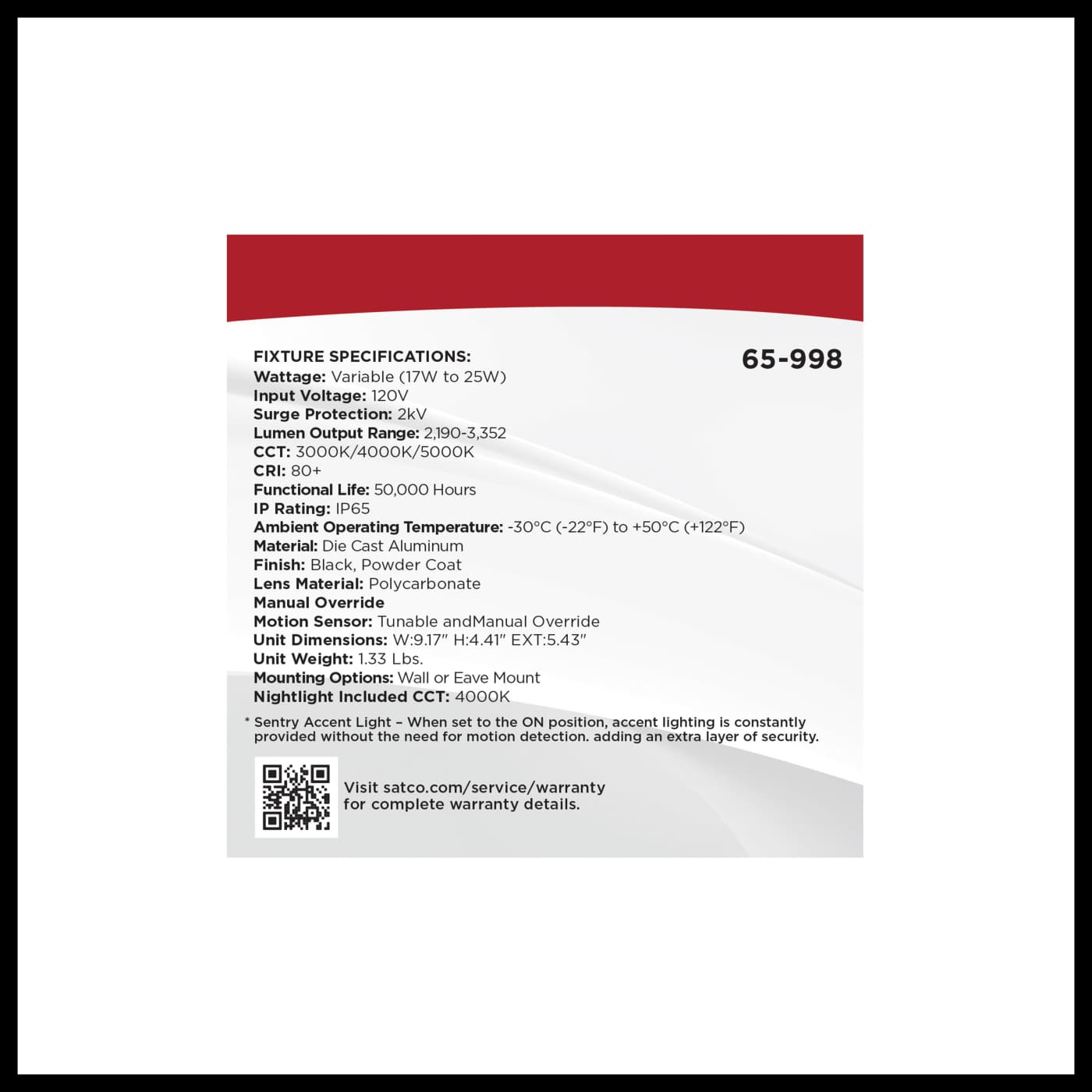 LED 2 HEAD SECURITY FLOOD - 65-998