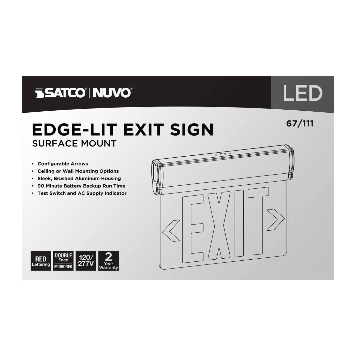 EL EXIT SIGN - DF RD MIR - 67-111