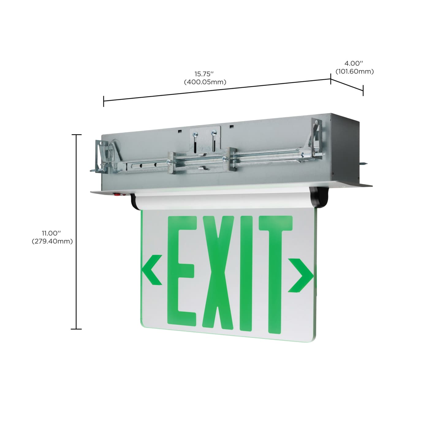REC EL EXIT SIGN - DF GR MIR - 67-115