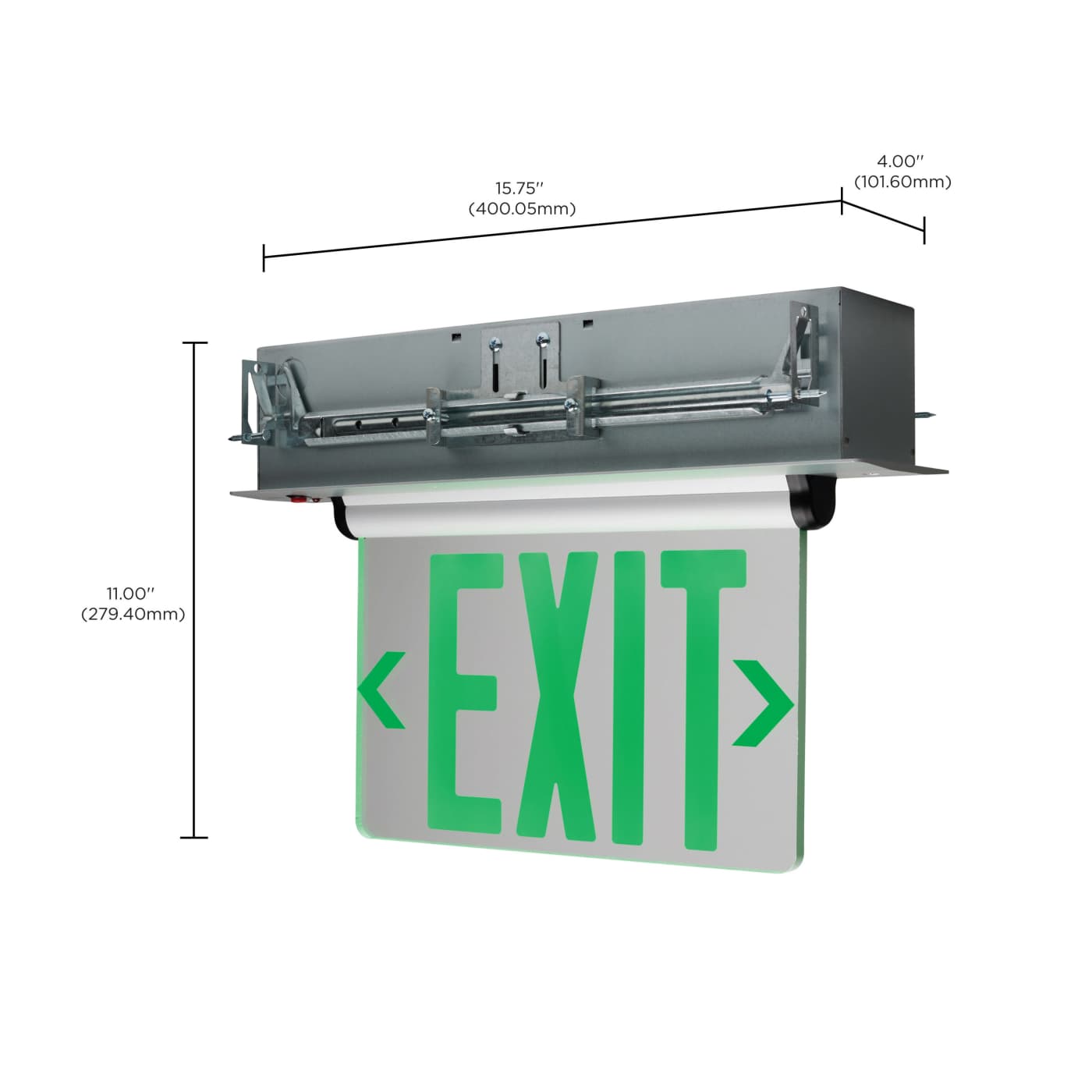 REC EL EXIT SIGN - SF GR CLR - 67-116