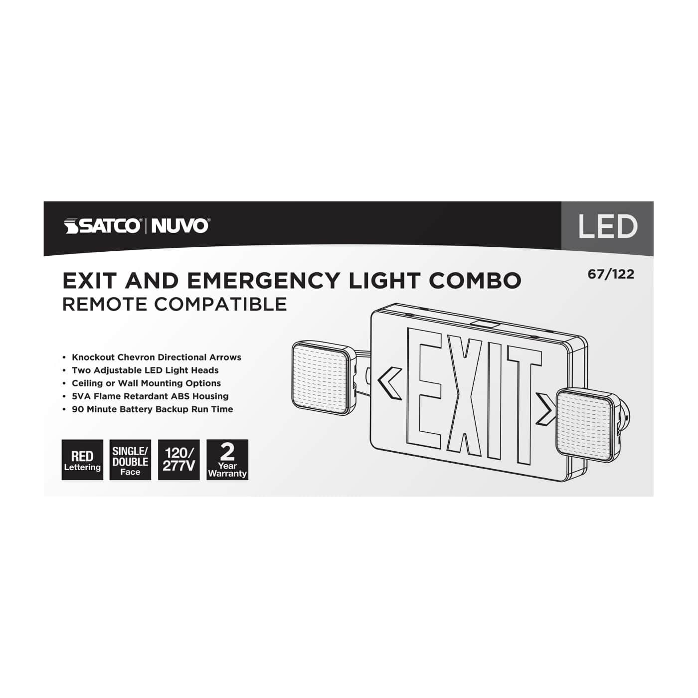 EXIT/LIGHT DH - RED - RC - 67-122
