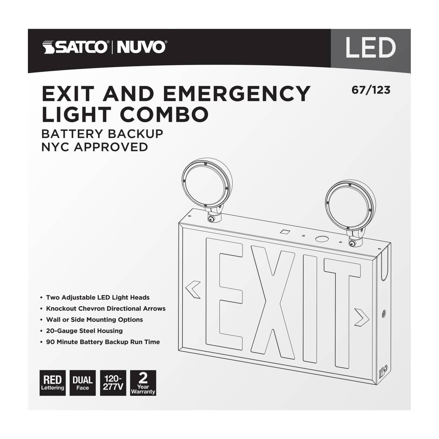 EXIT/LIGHT DH - RED - NYC - 67-123