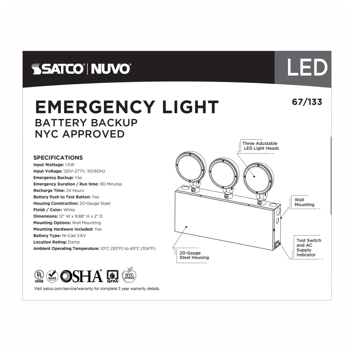 EMERG LIGHT TH - NYC - 67-133