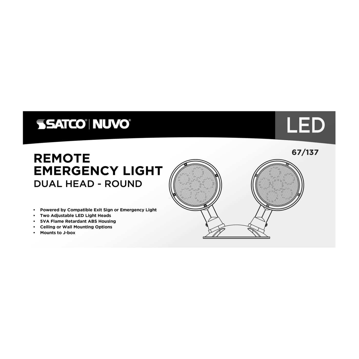 REMOTE EMERG LIGHT WP DH - 67-137