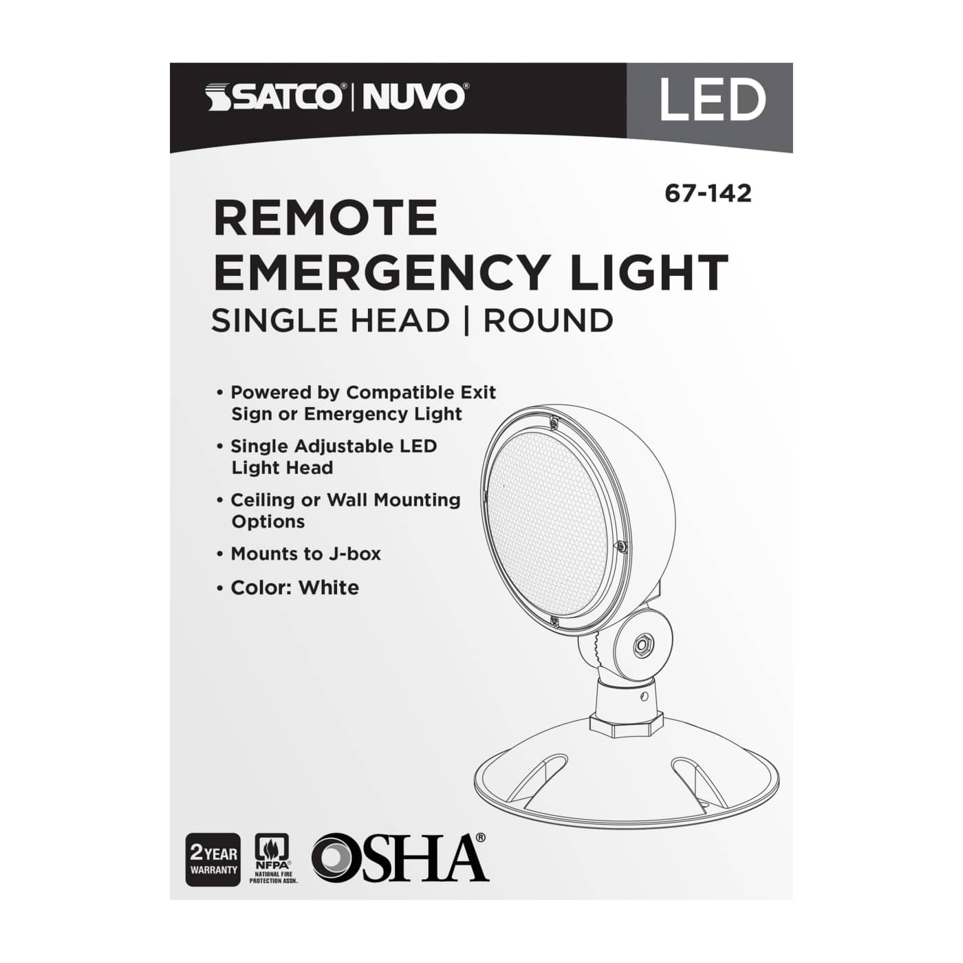 REMOTE EMERG LIGHT WP SV - 67-142