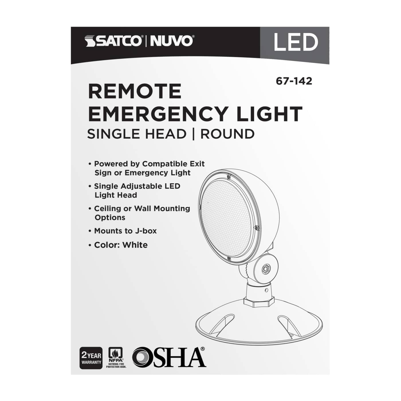 REMOTE EMERG LIGHT WP SV - 67-142