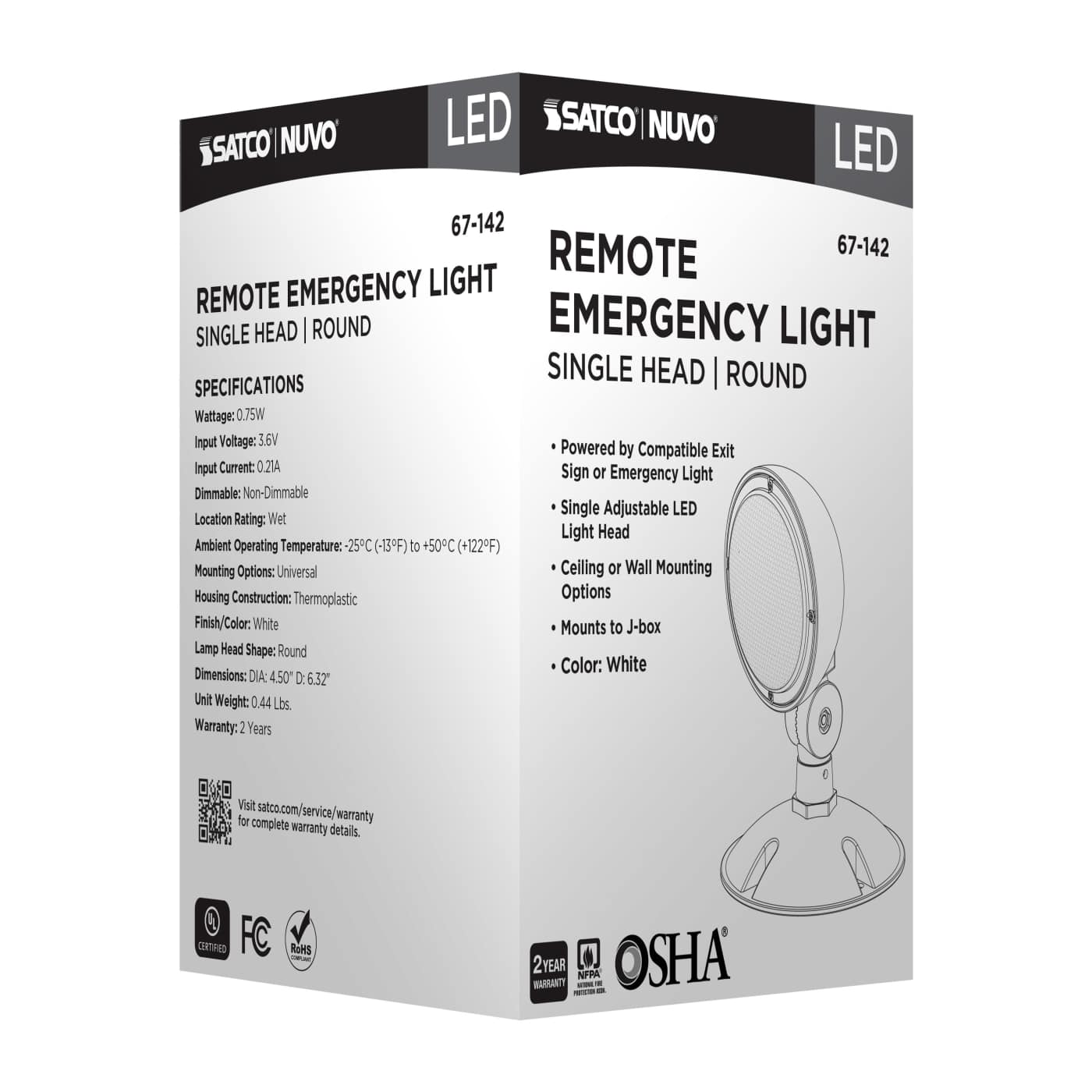 REMOTE EMERG LIGHT WP SV - 67-142