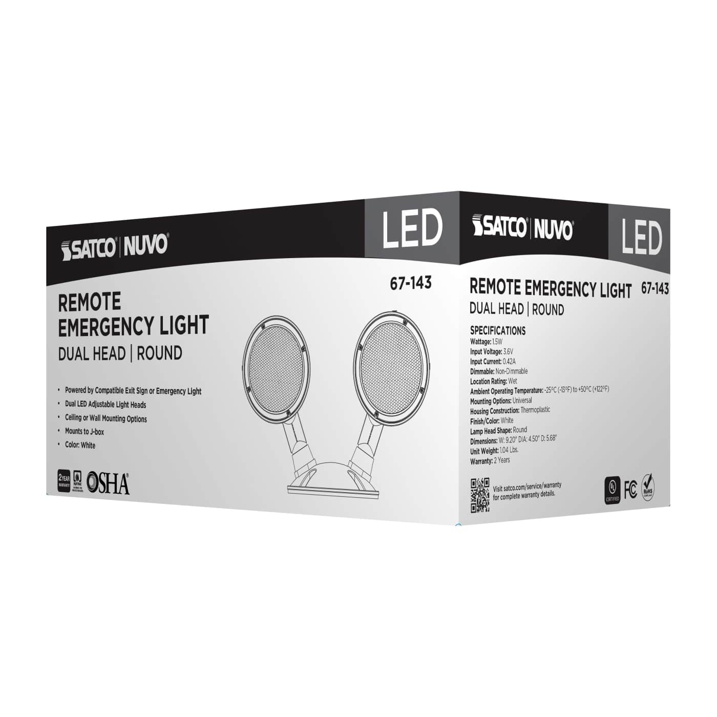 REMOTE EMERG LIGHT WP DH SV - 67-143