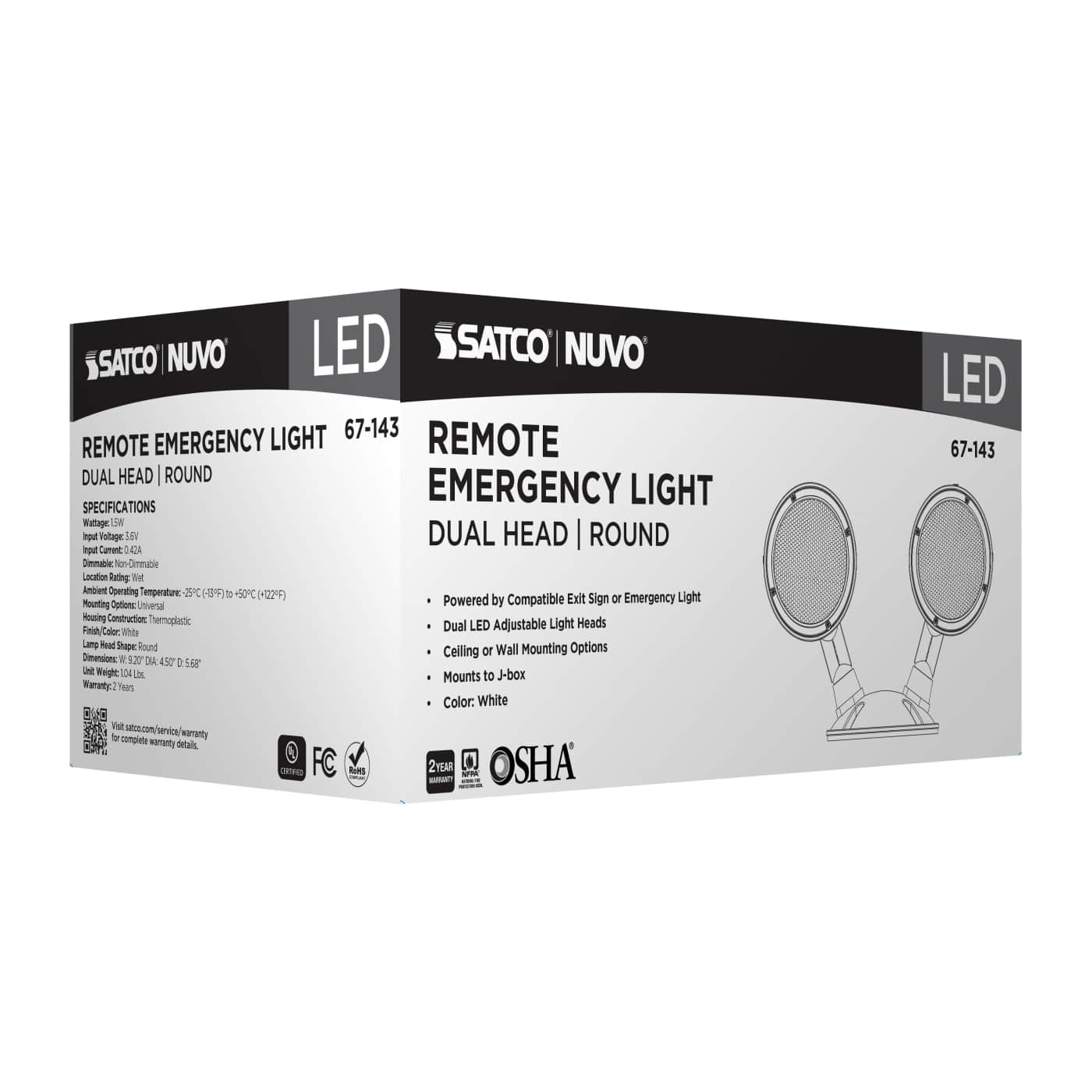 REMOTE EMERG LIGHT WP DH SV - 67-143
