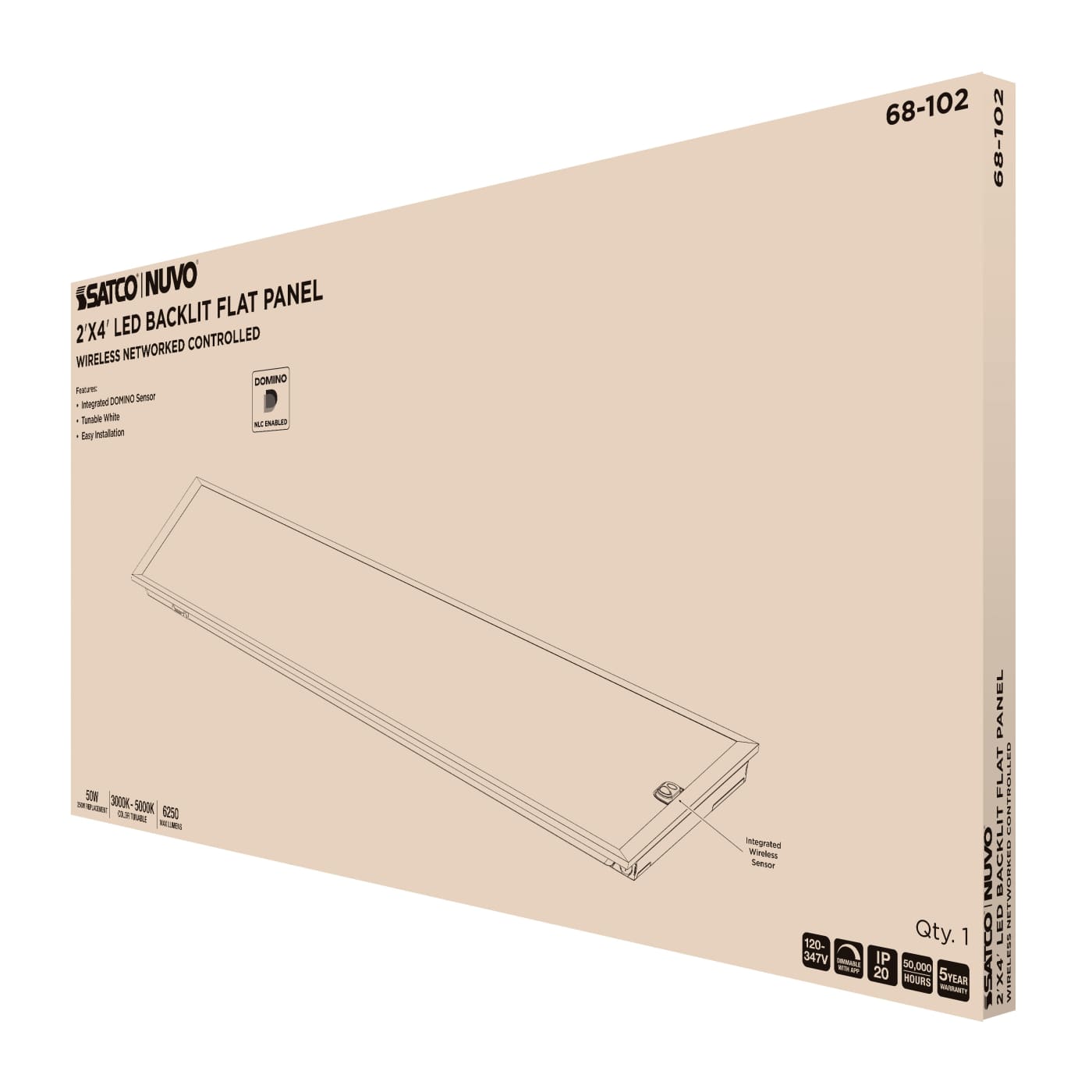 DOMINO 2X4 BACKLIT PANEL - 68-102