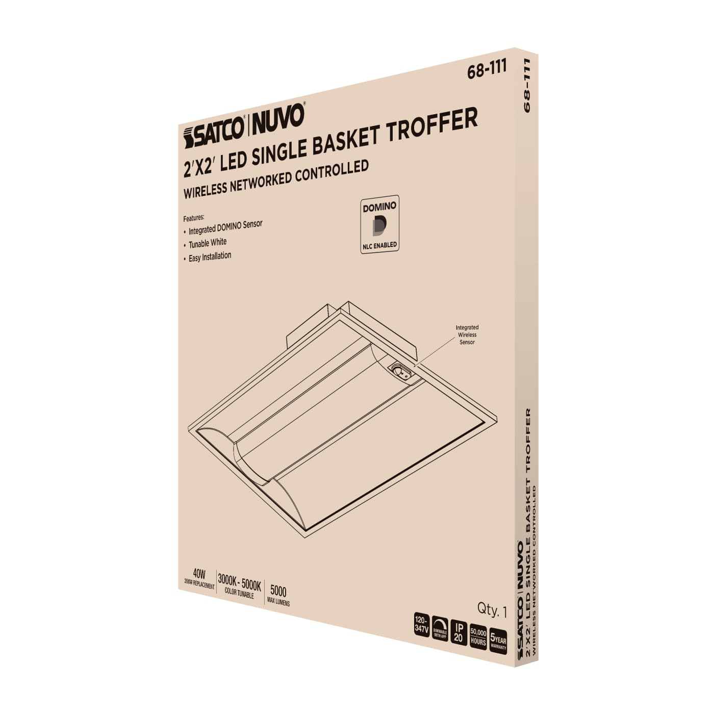 DOMINO 2X2 TROFFER - 68-111