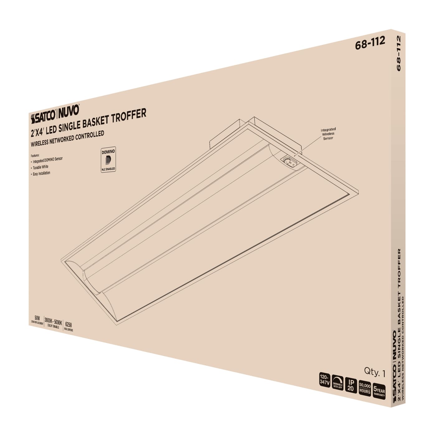 DOMINO 2X4 TROFFER - 68-112