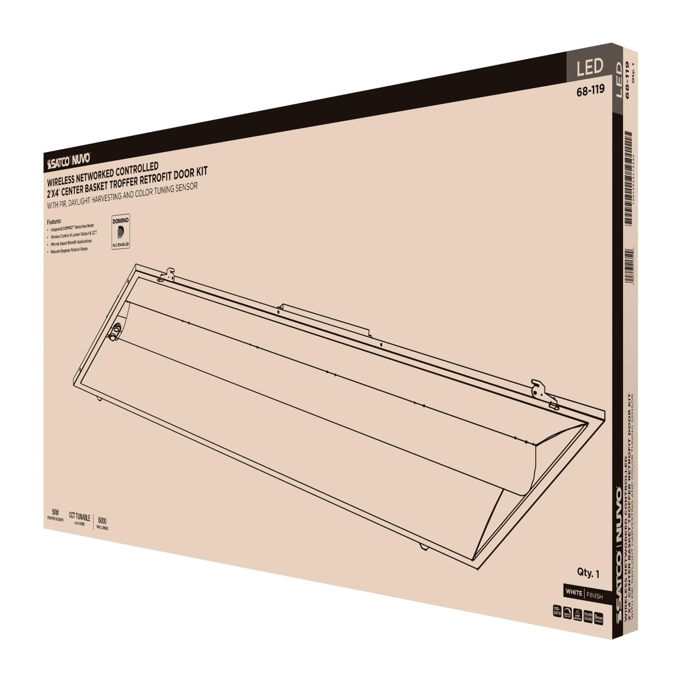 DOMINO 2X4 TROFFER RETRO KIT - 68-119