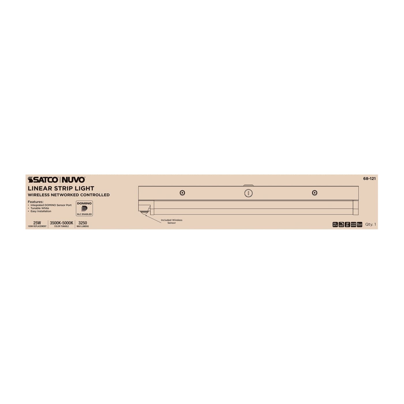 DOMINO 2FT LINEAR STRIP - 68-121