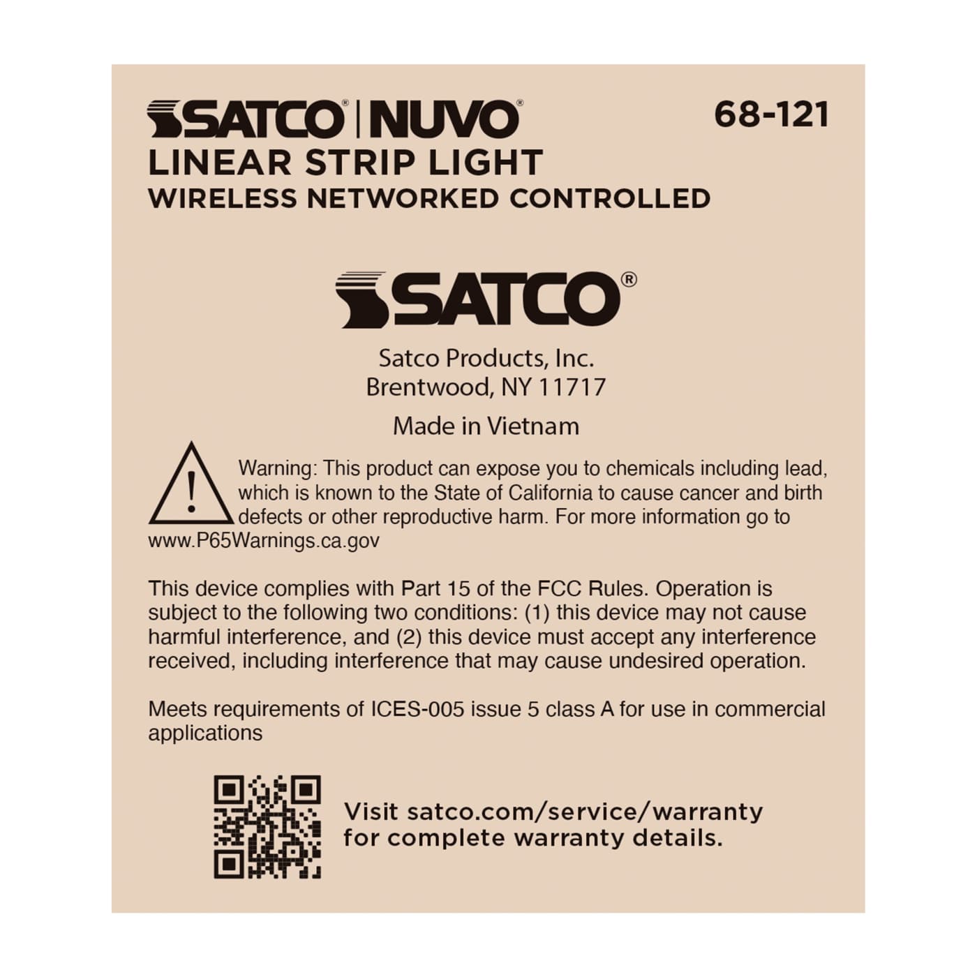 DOMINO 2FT LINEAR STRIP - 68-121