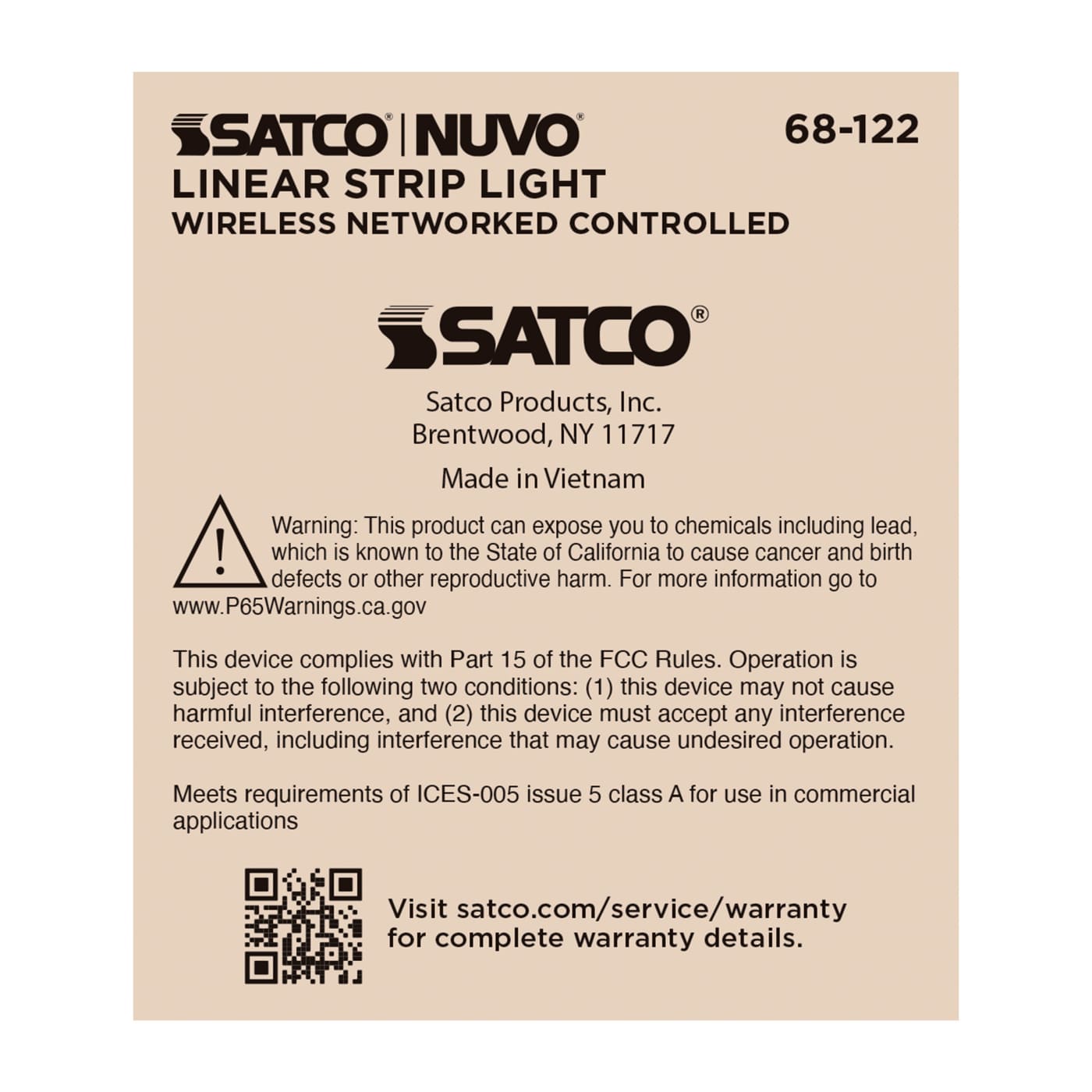 DOMINO 4FT LINEAR STRIP - 68-122