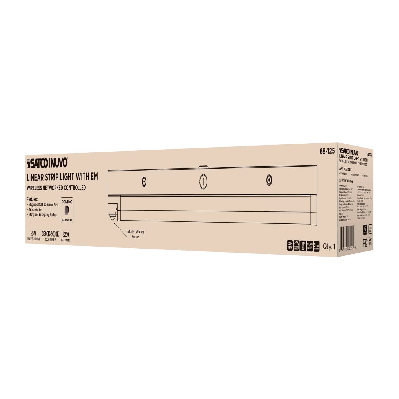DOMINO 2FT LINEAR STRIP-EM - 68-125