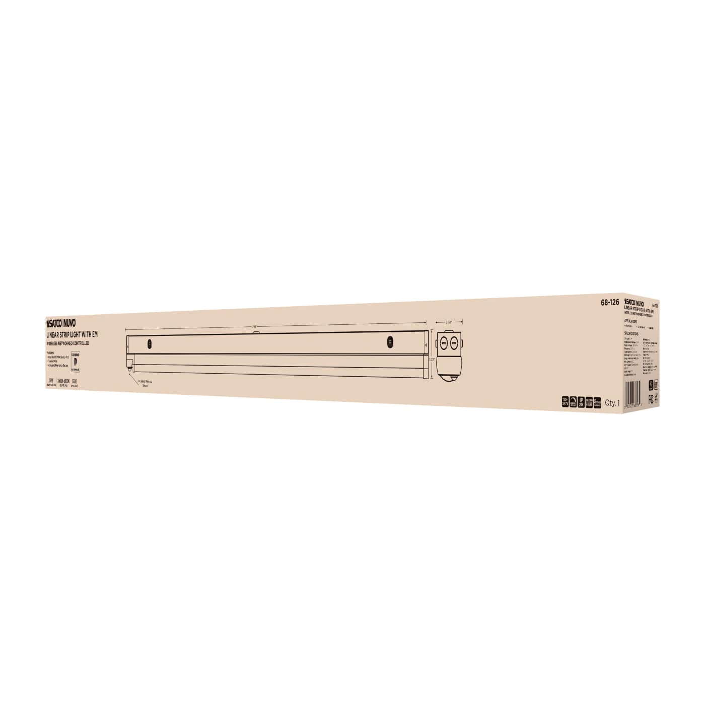 DOMINO 4FT LINEAR STRIP-EM - 68-126