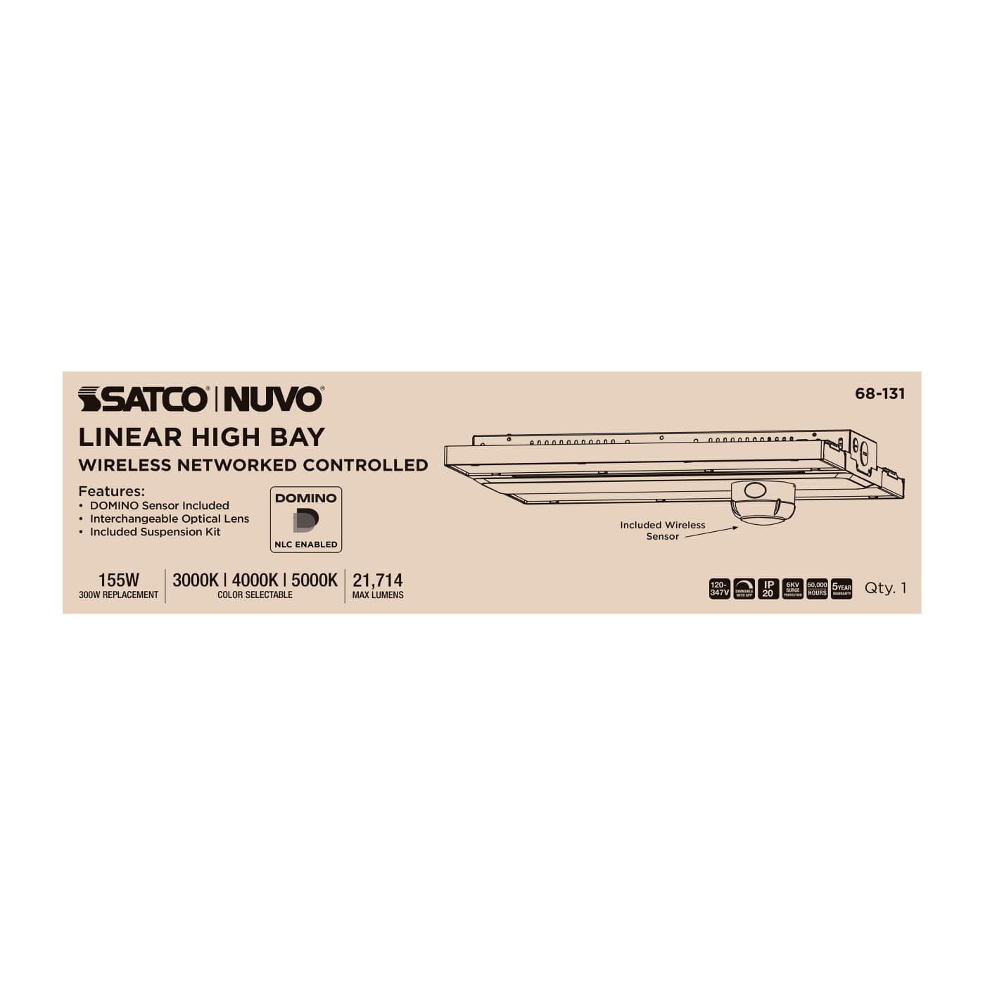 DOMINO LINEAR HIGH BAY 120-347 - 68-131