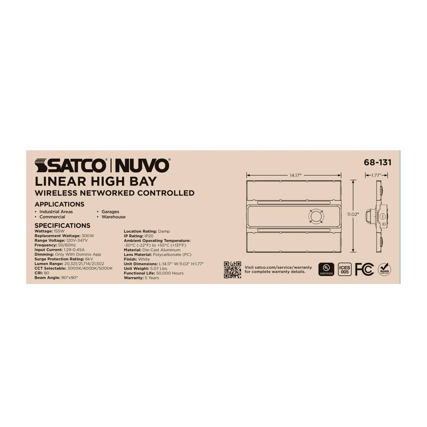 DOMINO LINEAR HIGH BAY 120-347 - 68-131