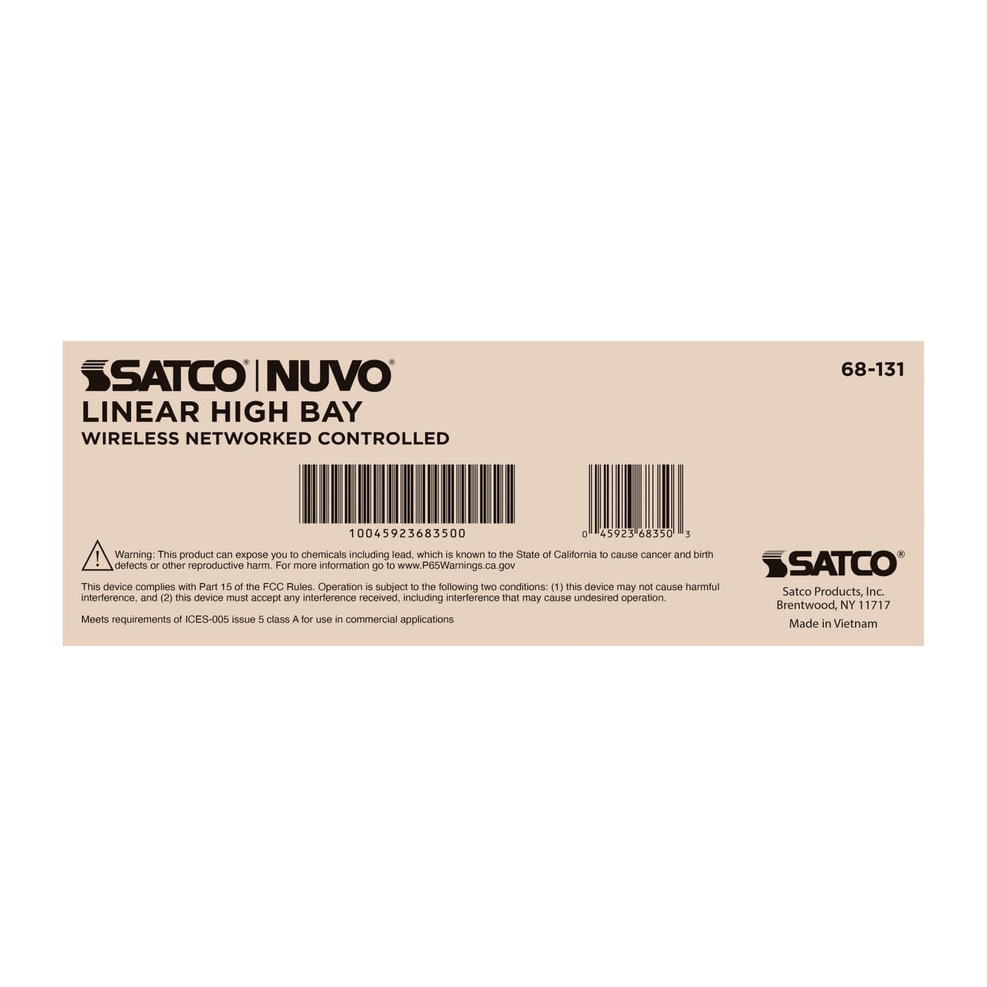 DOMINO LINEAR HIGH BAY 120-347 - 68-131