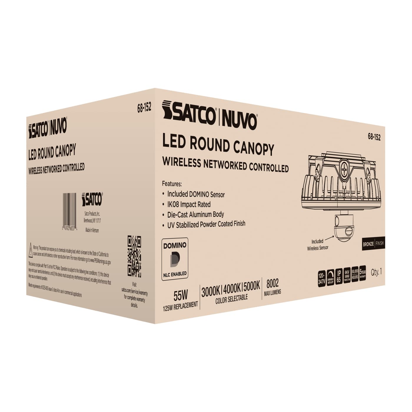 DOMINO 55W ROUND CANOPY LIGHT - 68-152