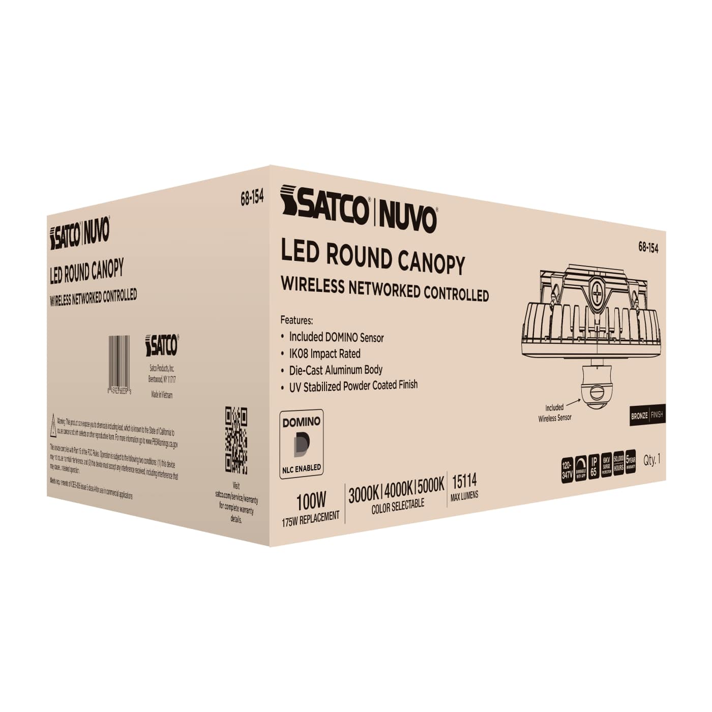 DOMINO 100W ROUND CANOPY LIGHT - 68-154