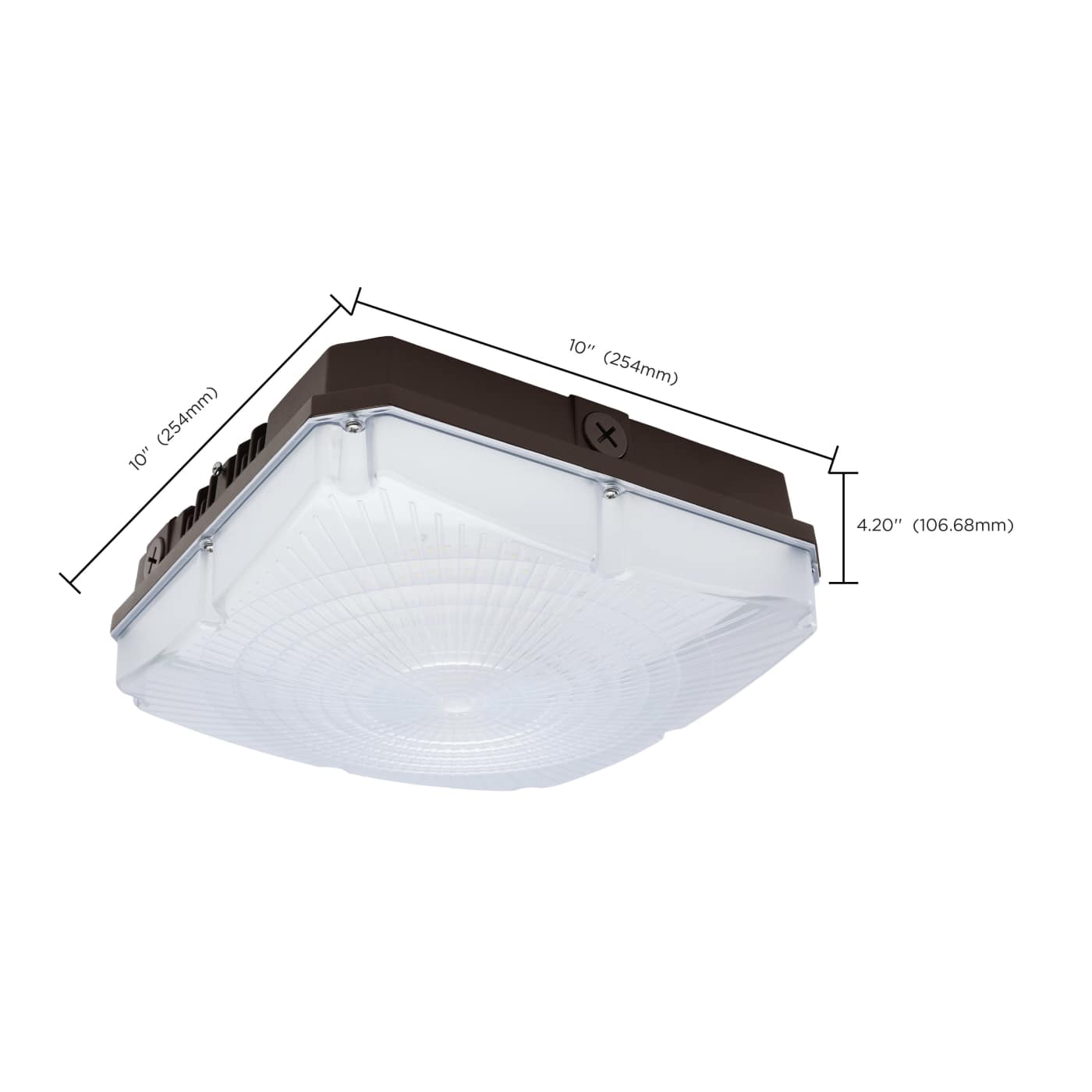 DOMINO 10" CANOPY LIGHT SQ - 68-172