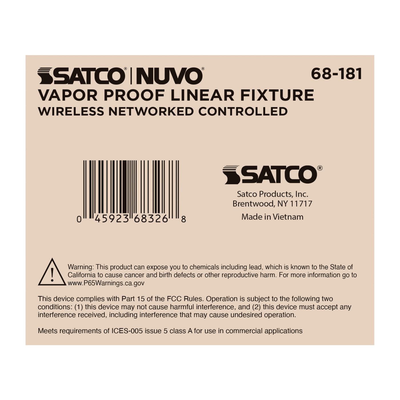 DOMINO 2FT VAPOR TIGHT - 68-181