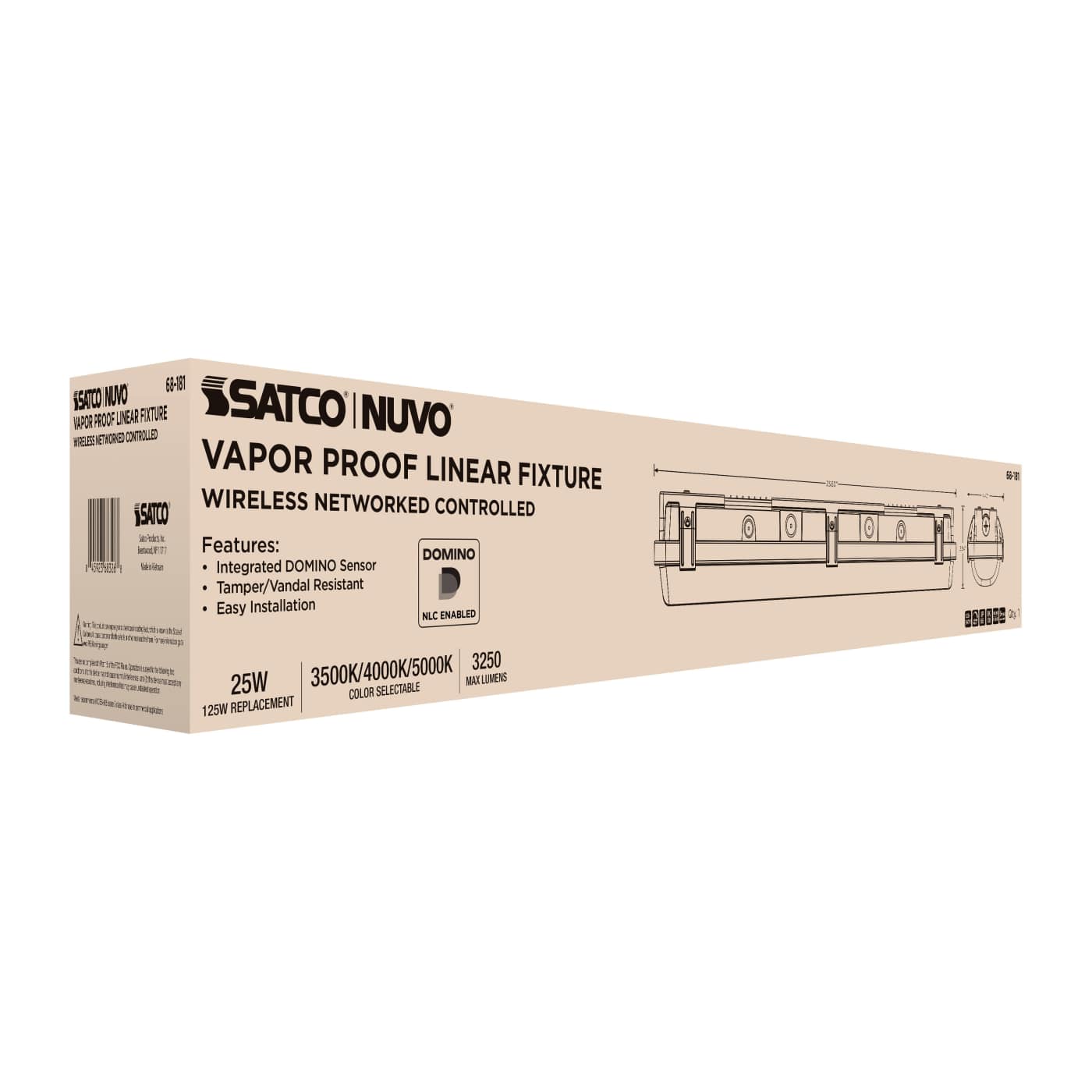 DOMINO 2FT VAPOR TIGHT - 68-181