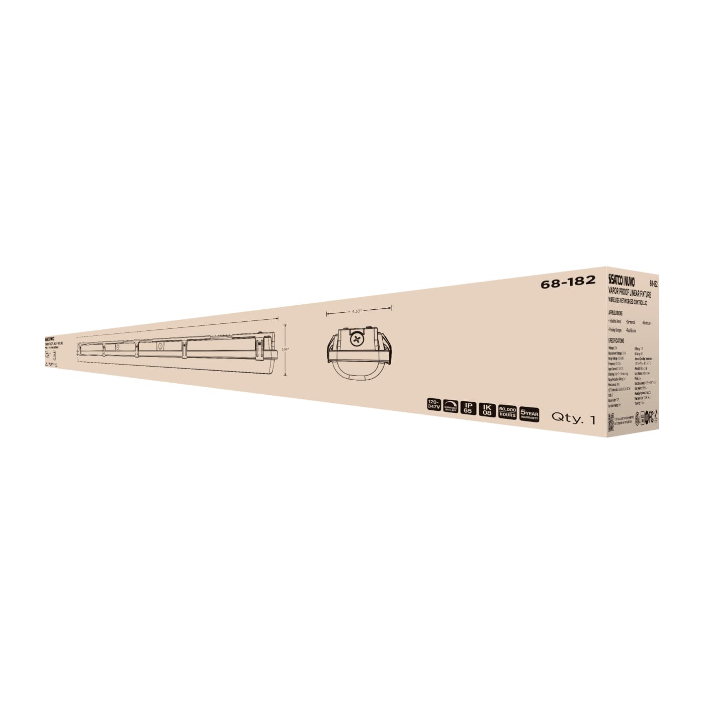 DOMINO 4FT VAPOR TIGHT - 68-182