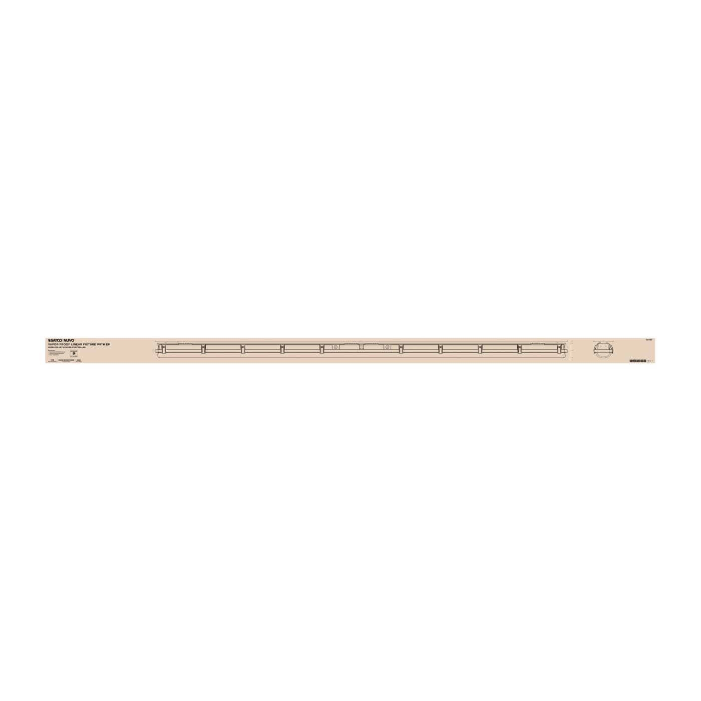 DOMINO 8FT VAPOR TIGHT-EM - 68-187