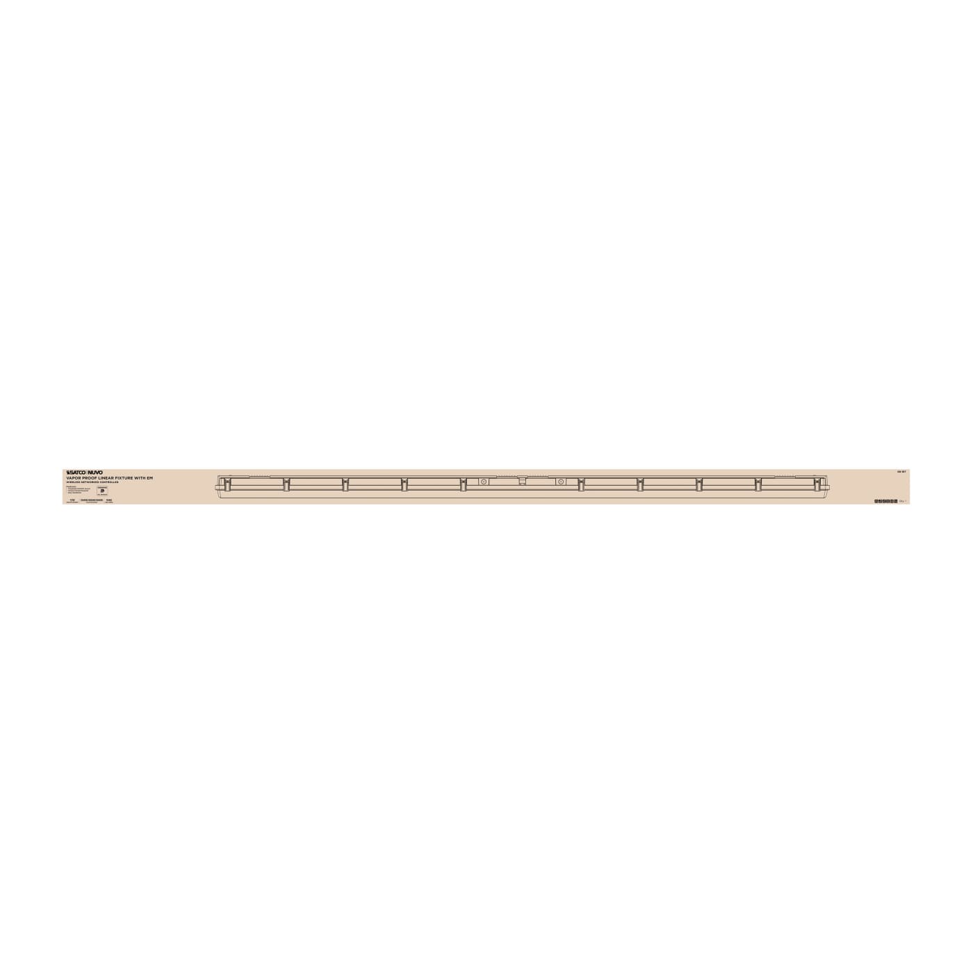 DOMINO 8FT VAPOR TIGHT-EM - 68-187